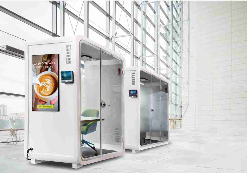 z6mg·人生就是博子公司达擎之智慧行动办公舱，，，采用PDLC智能调光玻璃设计，，，透过通电与断电的电流切换，，，，呈现透明与雾面效果，，具节能降耗特性并兼顾隐私，，，确保信息安全